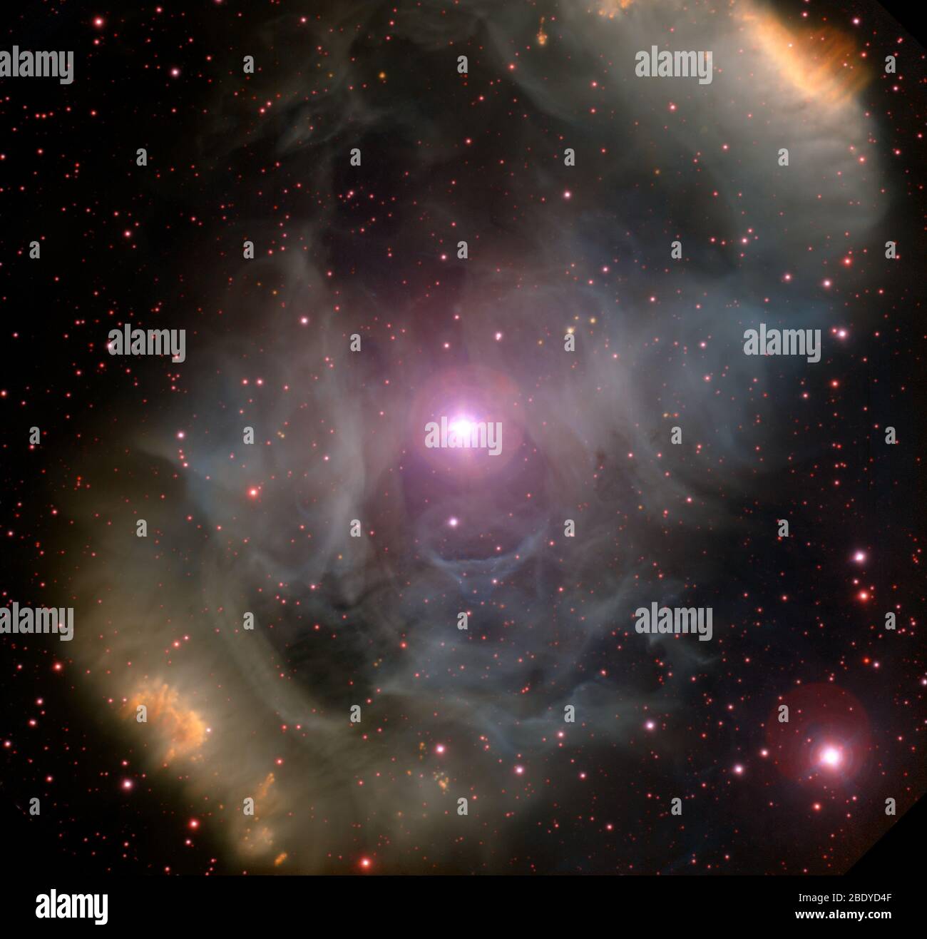Emission Nebula, NGC 6164-5, HD 148397 Stock Photo