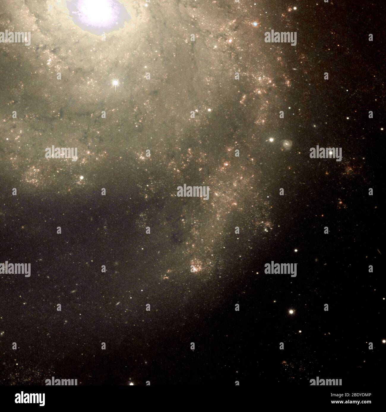 Pinwheel Galaxy, Northern Section, M101, NGC 5457 Stock Photo