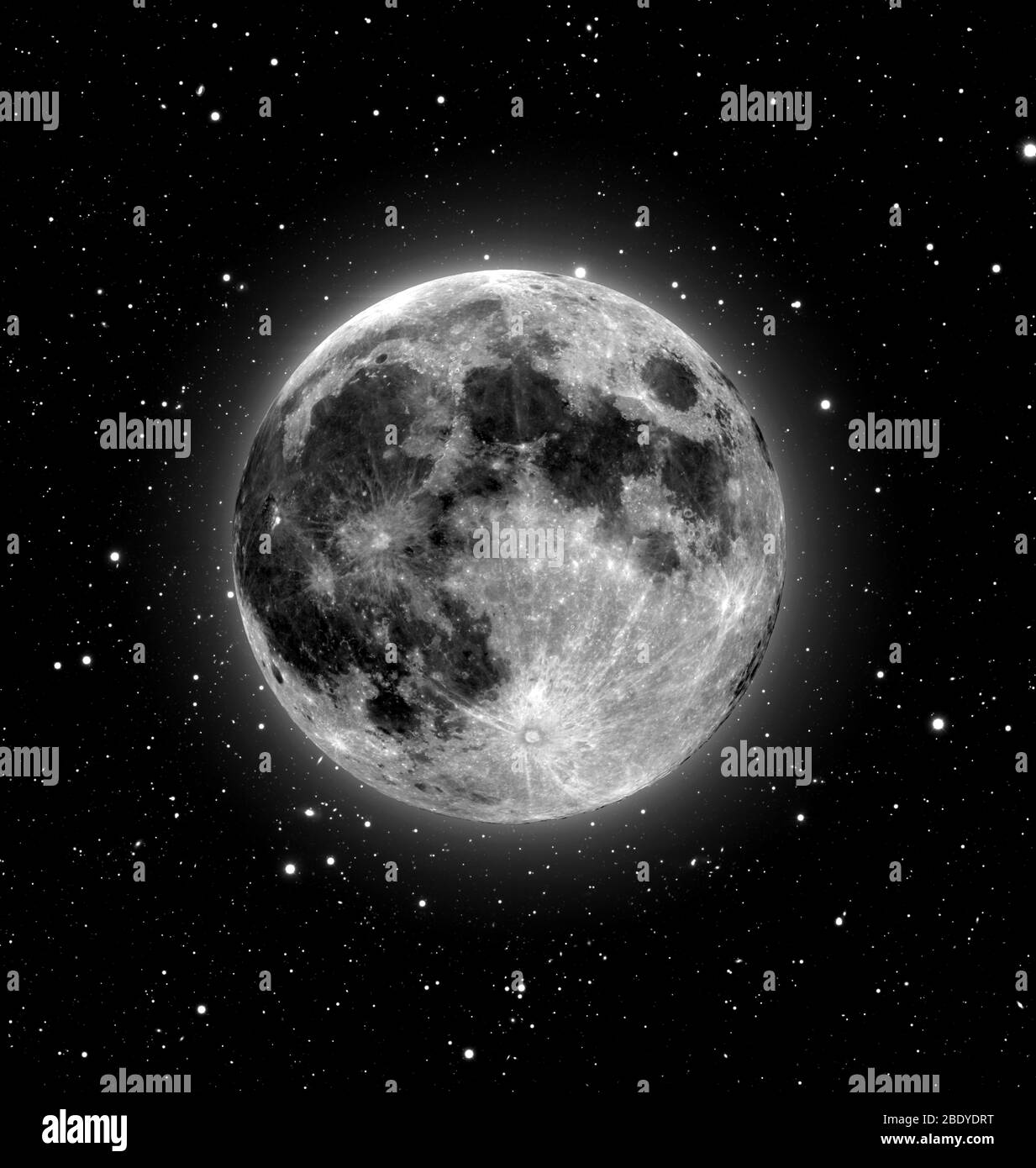 Full Moon Stock Photo