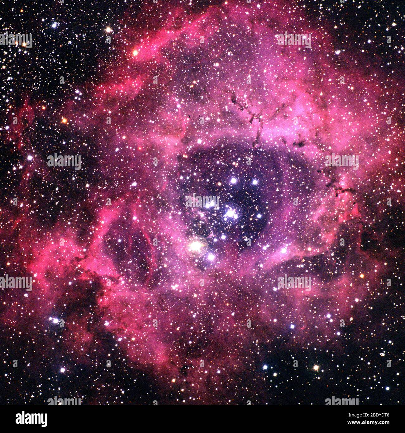 Rosette Nebula, NGC 2237, Caldwell 49 Stock Photo