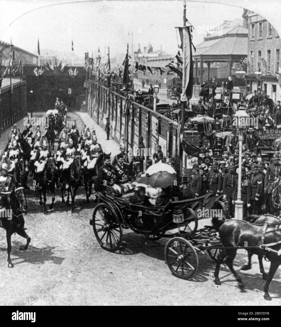 Queen Victoria, Coronation Celebration, 1897 Stock Photo