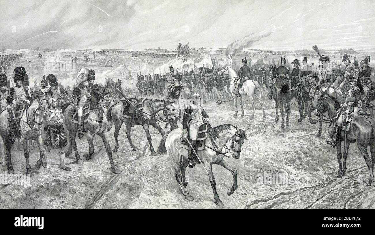 Battle of Waterloo, 1815 Stock Photo