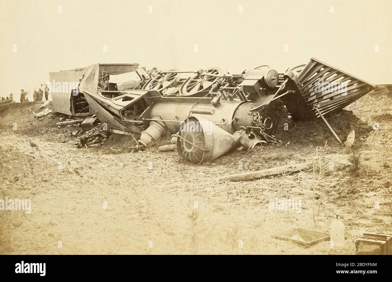 Wreck of Commodore, American Civil War, 1864 Stock Photo