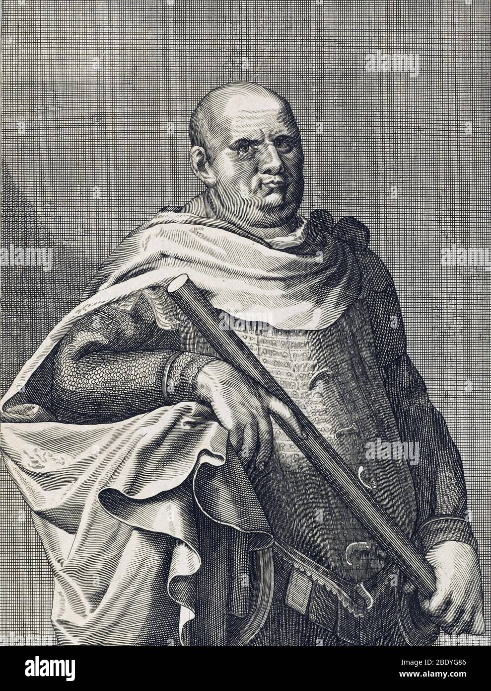 Vespasian, 9th Emperor of Rome Stock Photo