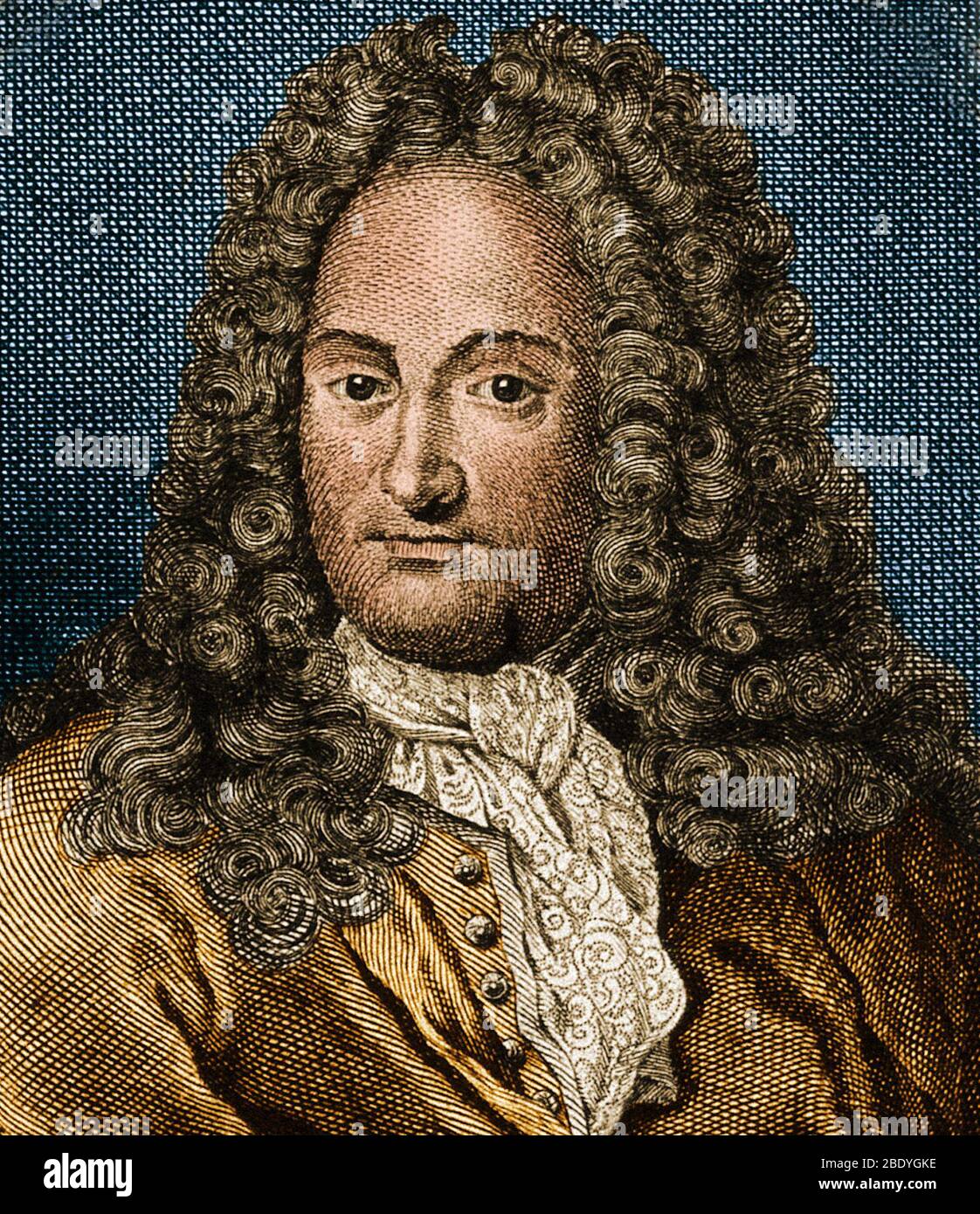Gottfried Leibniz, Mathematician and Philosopher Stock Photo