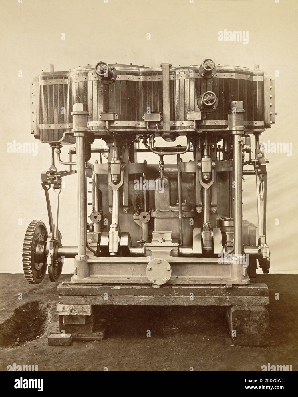 Machine Steam Engine, 1875 Stock Photo Alamy