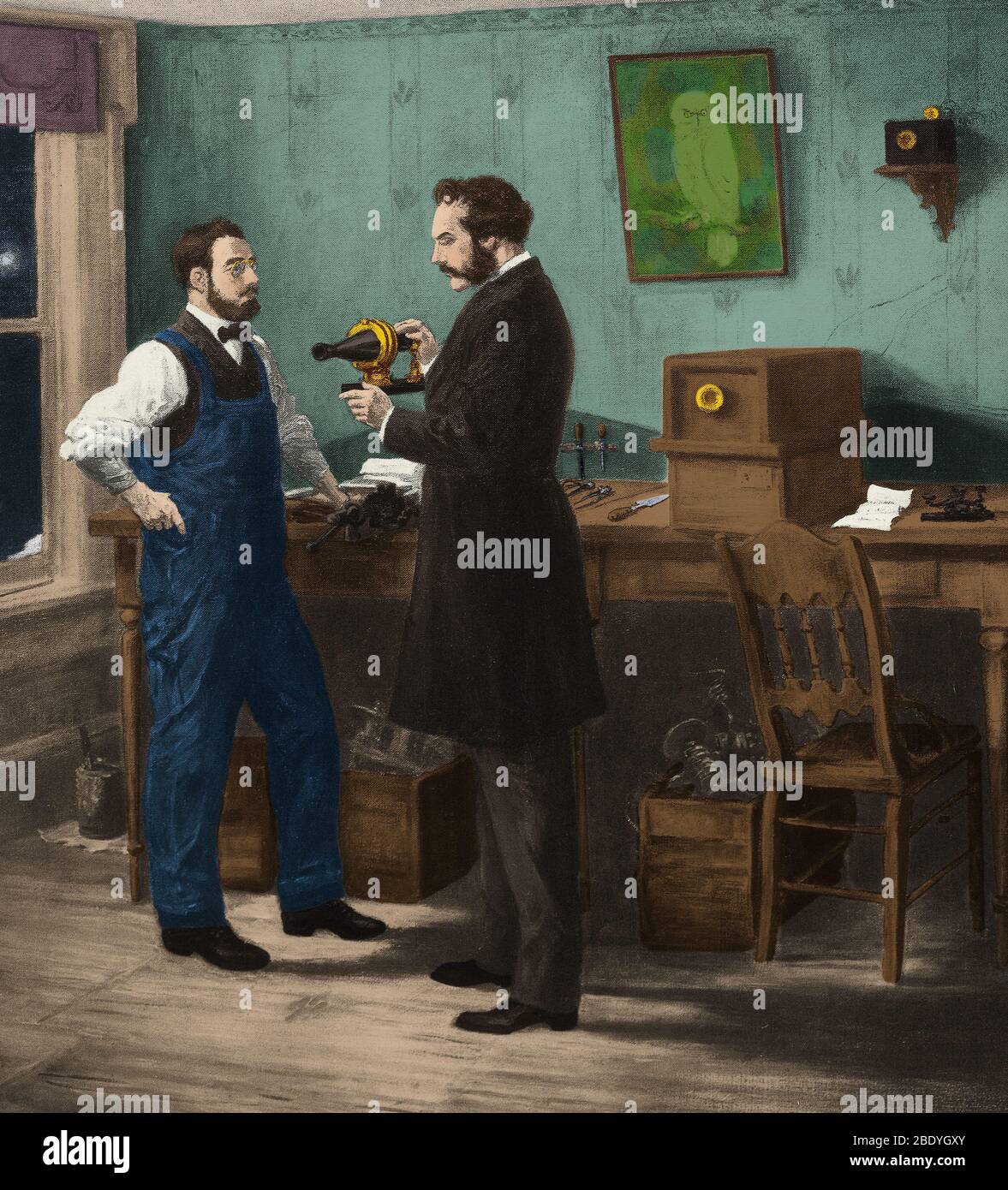 Alexander Graham Bell, Inventor of Telephone Stock Photo