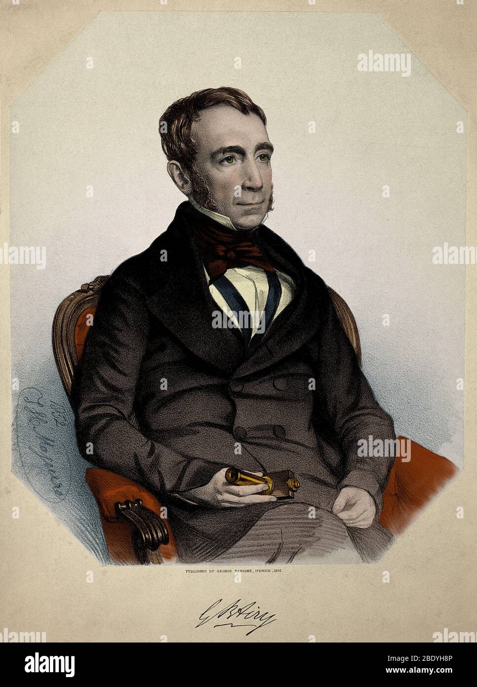 George Biddell Airy, English Astronomer Stock Photo