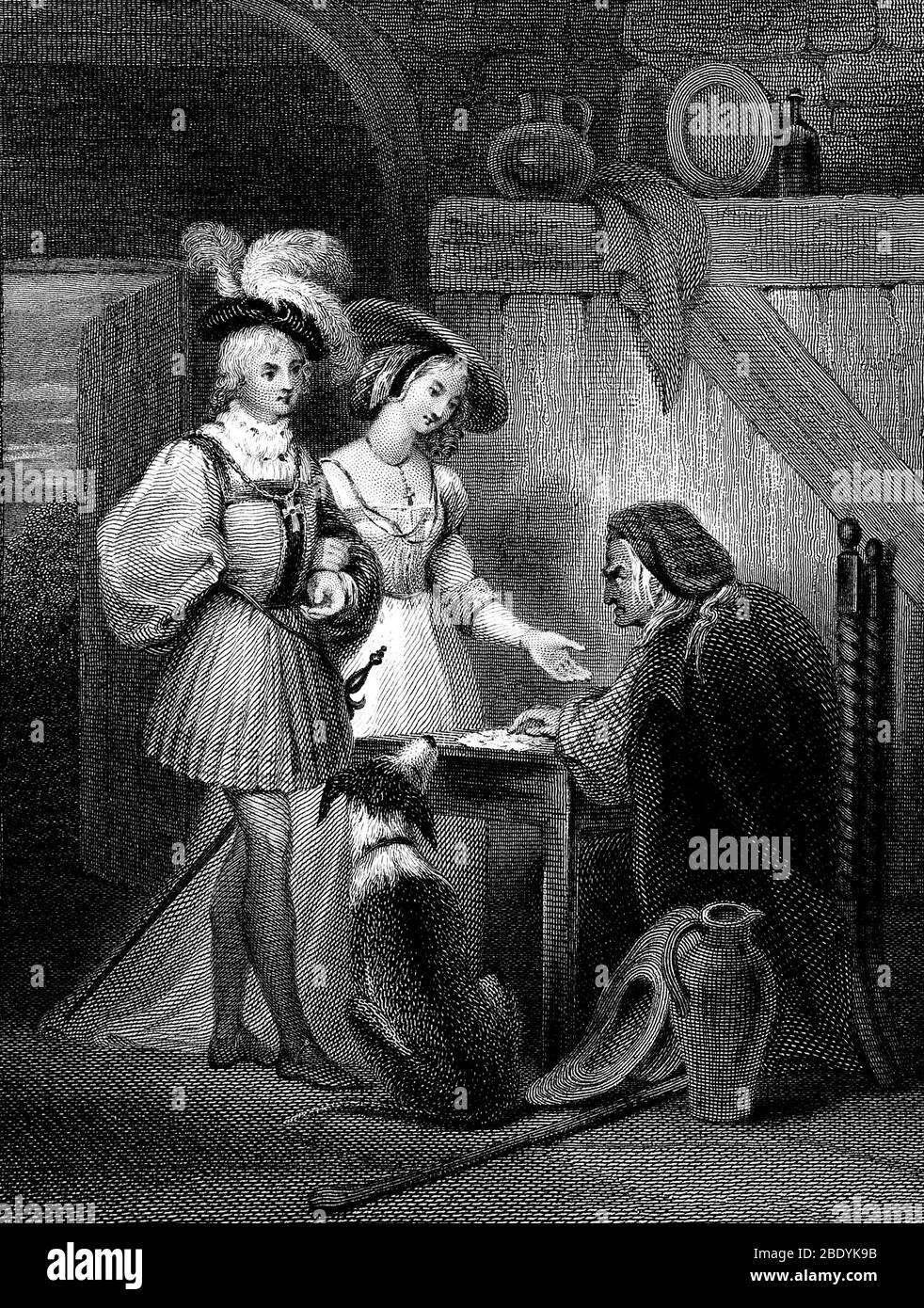 Fortune Teller, 19th Century Stock Photo Alamy