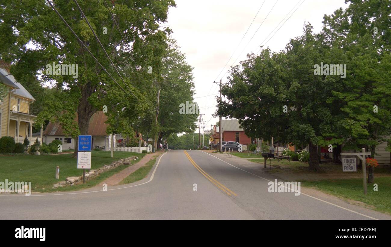Leipers Fork street view - LEIPERS FORK, UNITED STATES - JUNE 17, 2019 Stock Photo