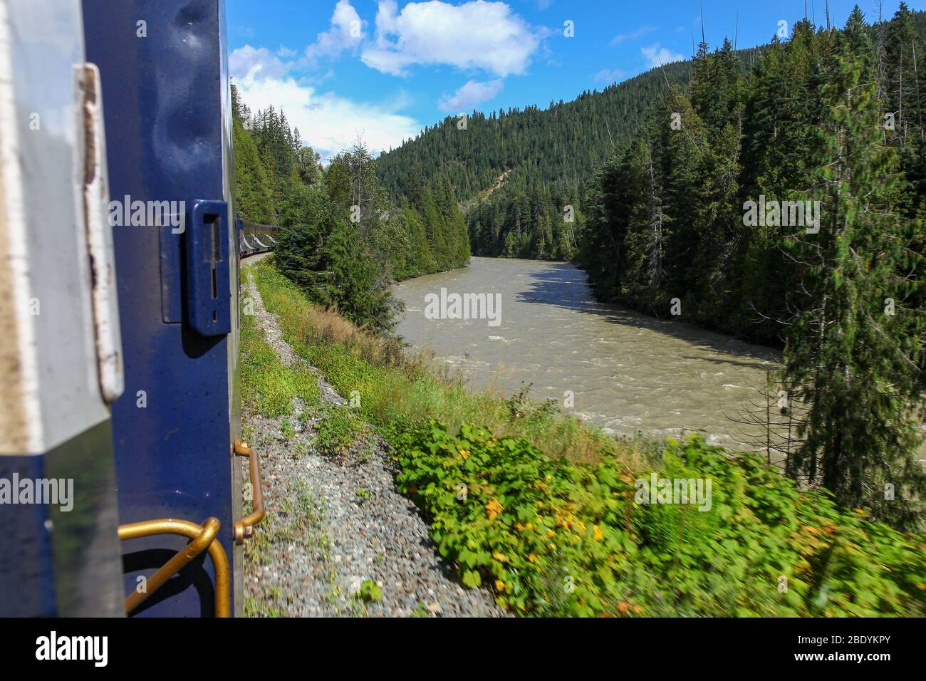 Rocky mountaineer train canada stock photo alamy