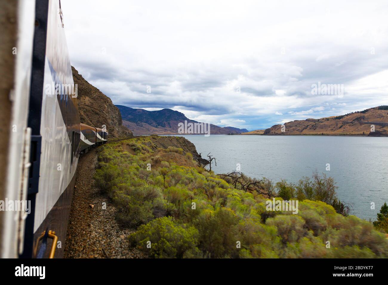 Rocky mountaineer train canada stock photo alamy