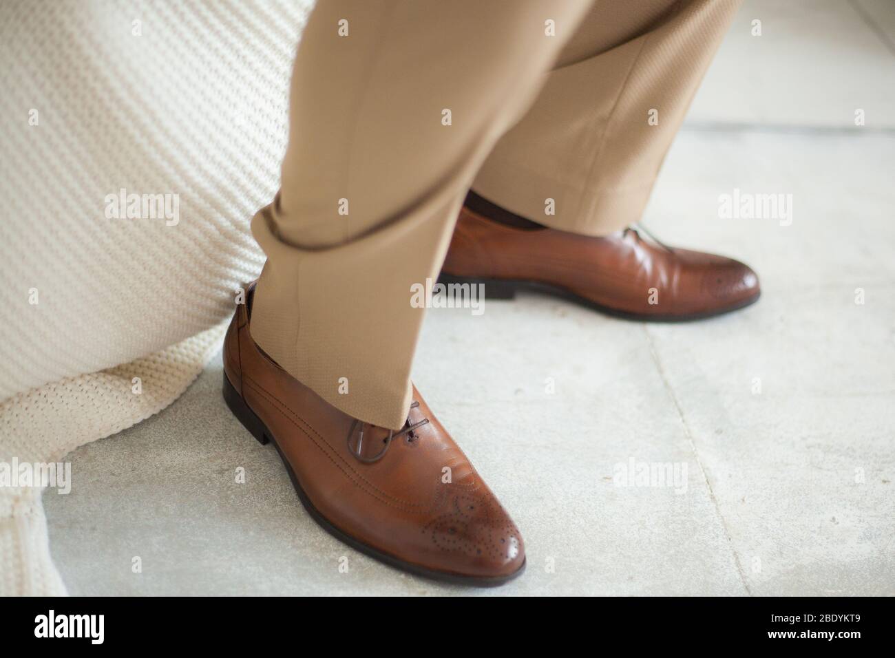Brown Shoes Blue Trousers High Resolution Stock Photography And Images Alamy