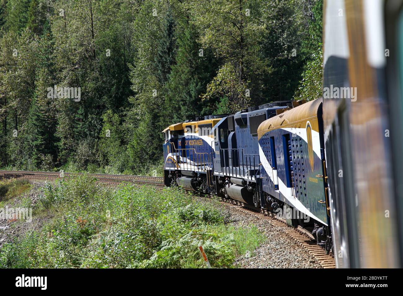 Rocky mountaineer train canada stock photo alamy