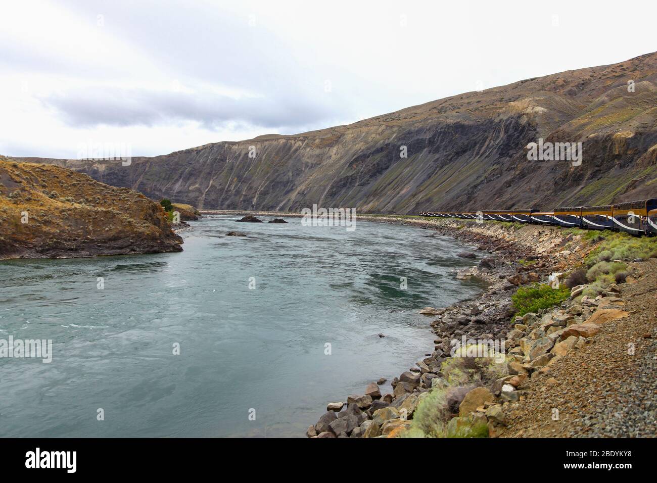 Rocky mountaineer train canada stock photo alamy