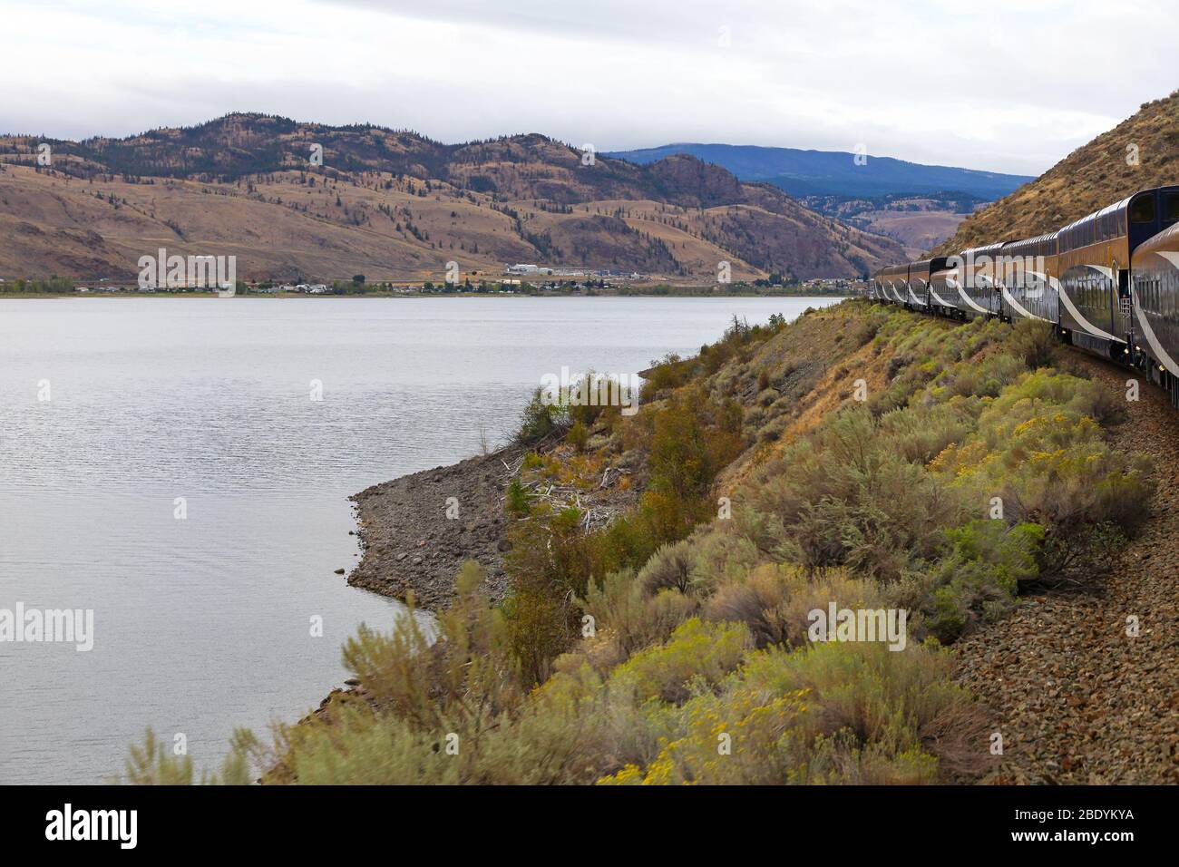 Rocky mountaineer train canada stock photo alamy