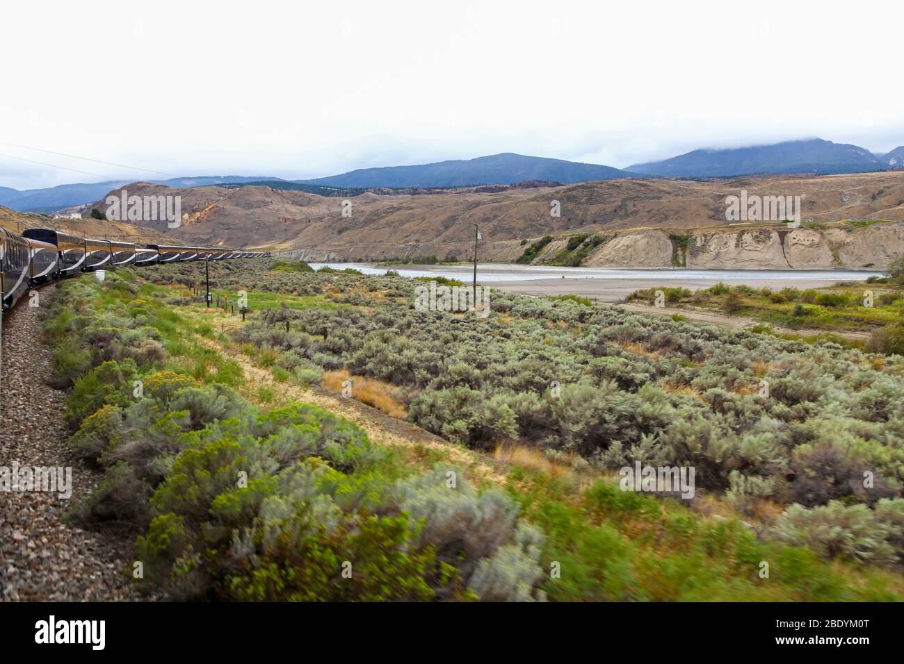 Rocky mountaineer train canada stock photo alamy
