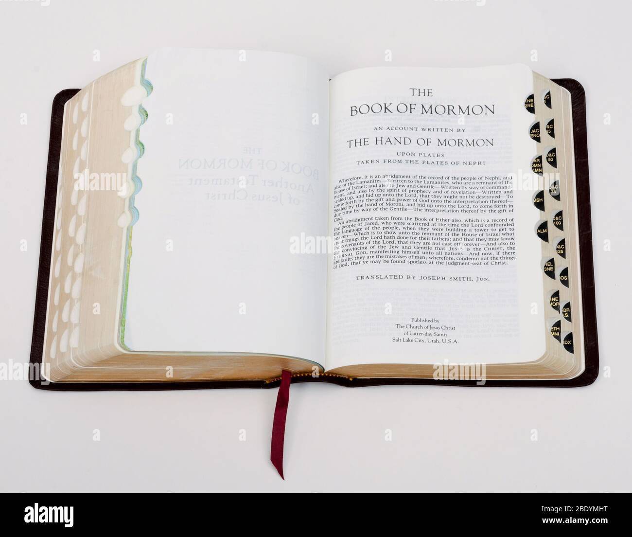 The Book of Mormon Stock Photo