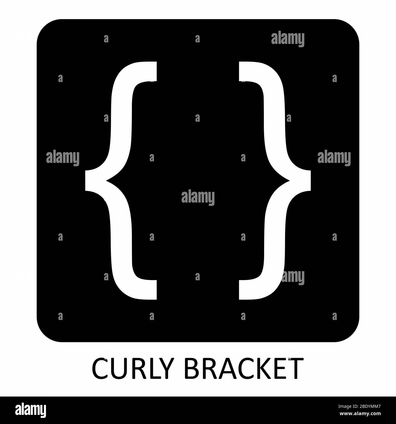 Curly bracket icon hires stock photography and images Alamy