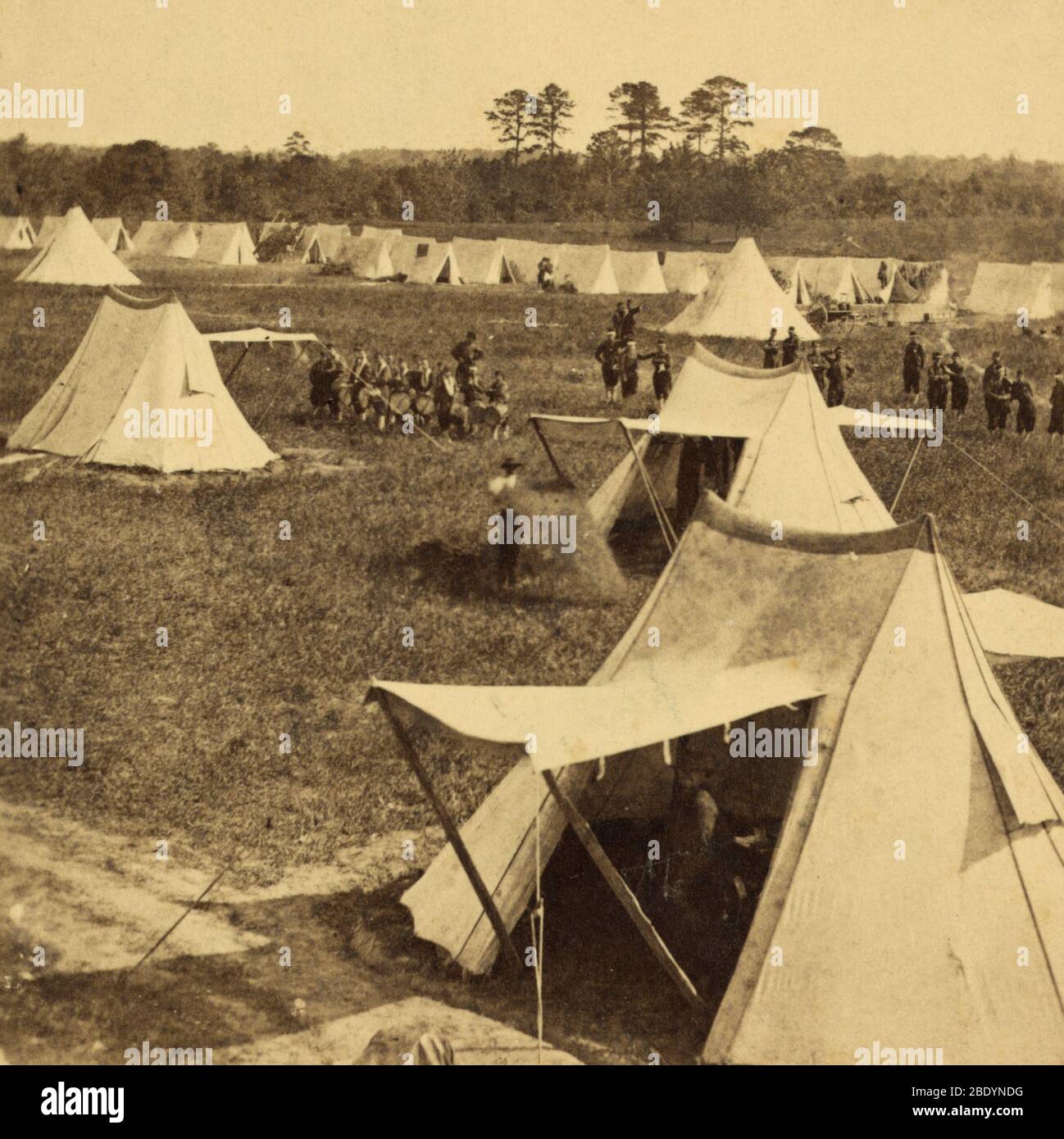Camp Hamilton, Fortress Monroe, VA Stock Photo