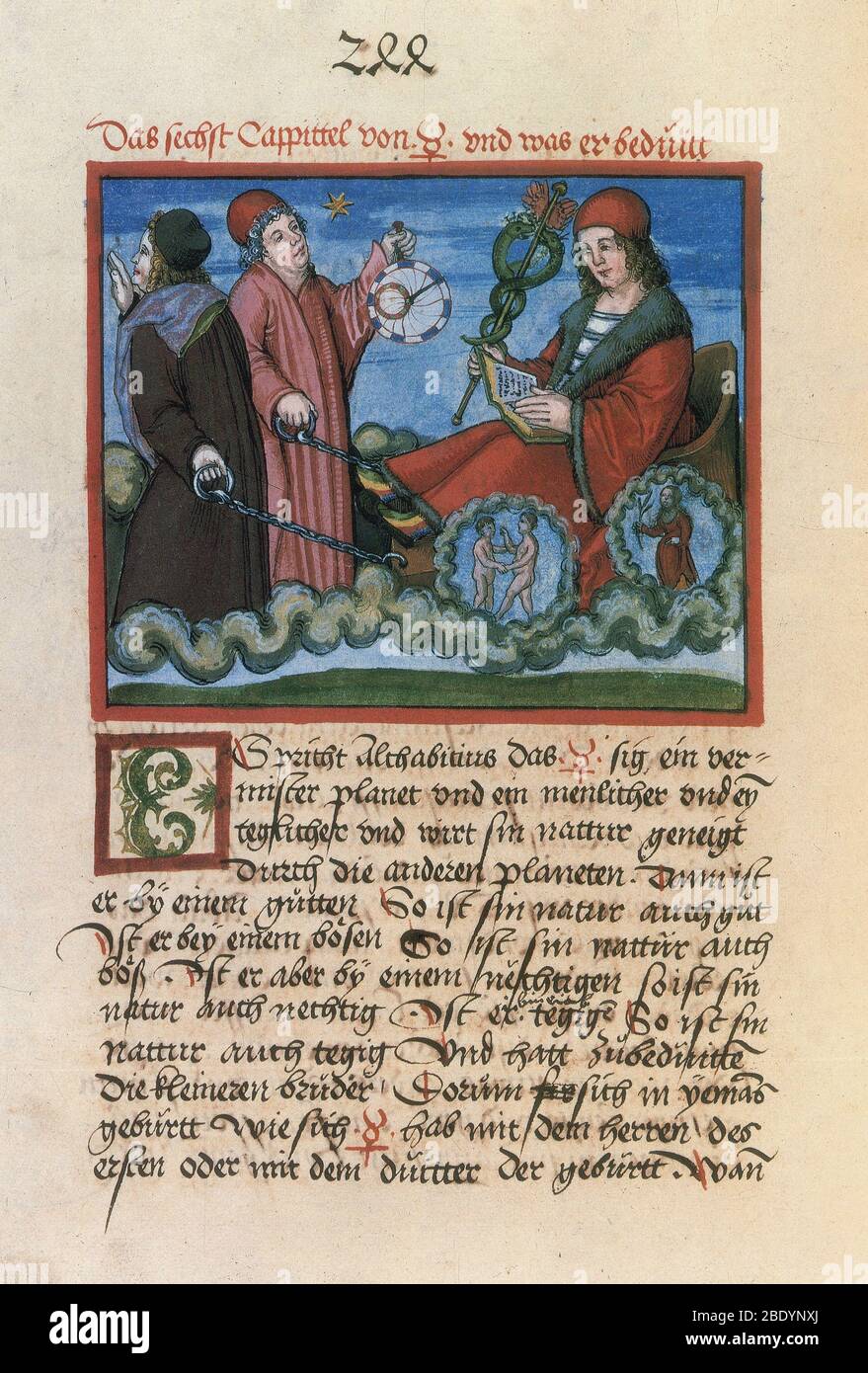 Bonatti, 'Liber Astronomiae', Roman God Mercury Stock Photo