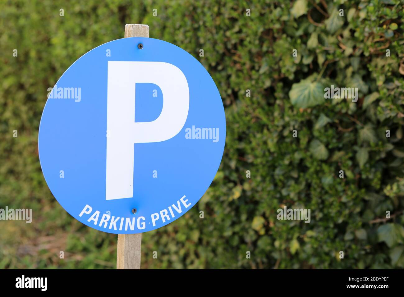 Panneau de stationnement parking privé