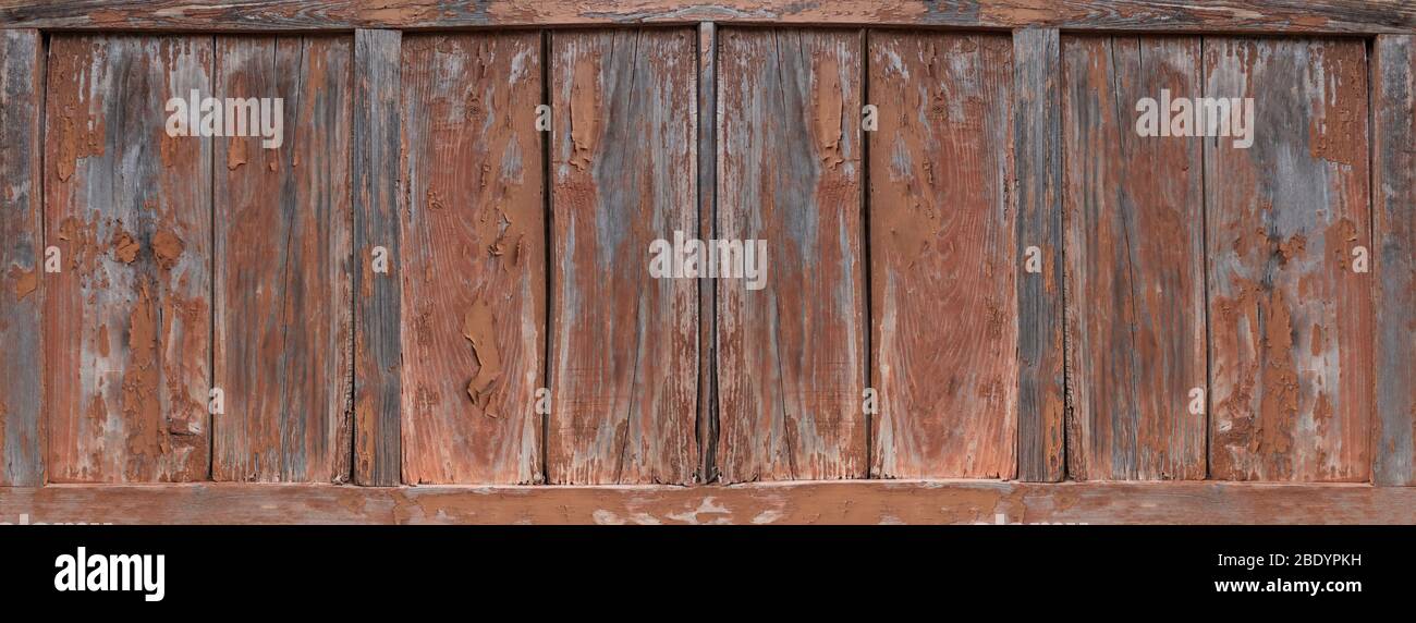 Old wood background - weathered boards with frame Stock Photo