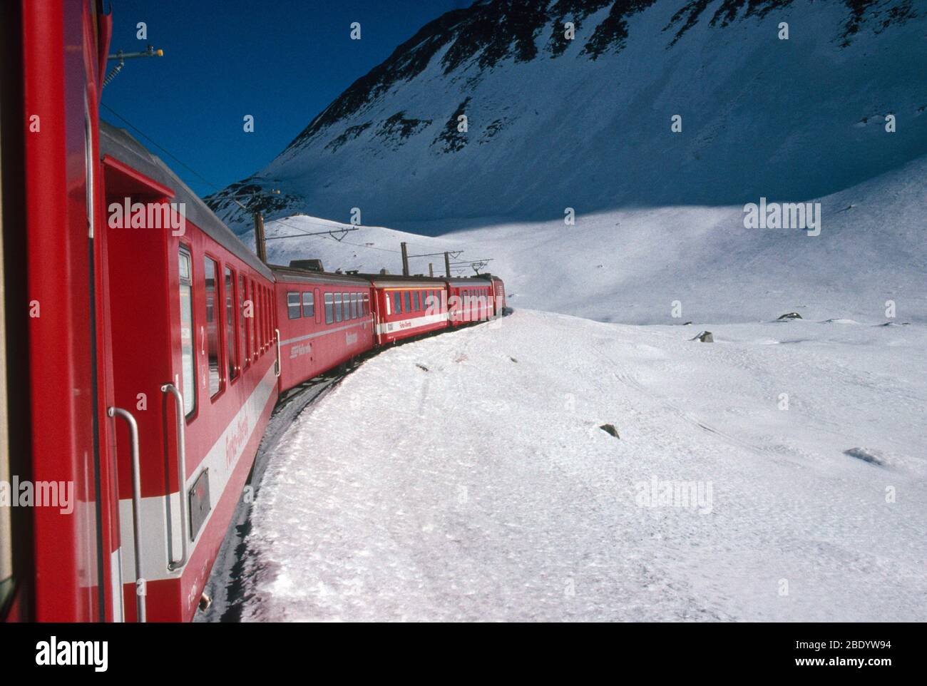 Swiss Glacier Express Stock Photo
