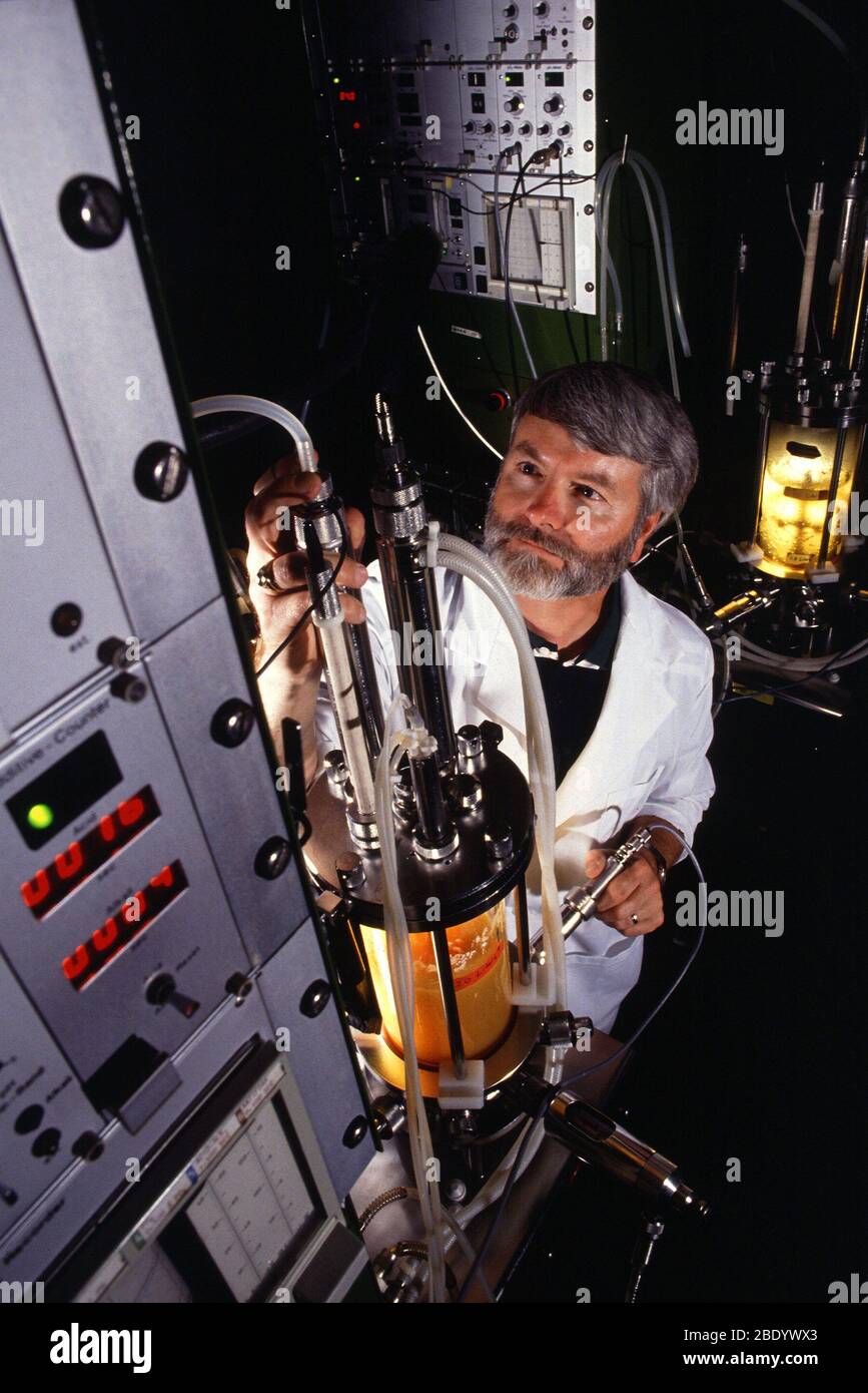 Laboratory fermenter Stock Photo