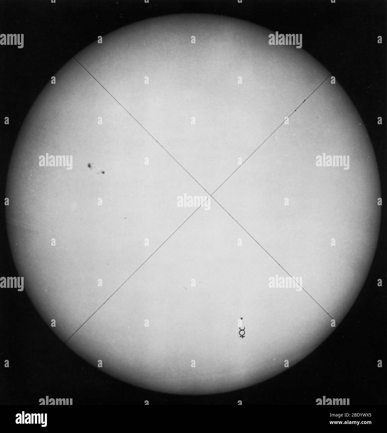 Transit of Mercury, 1914 Stock Photo