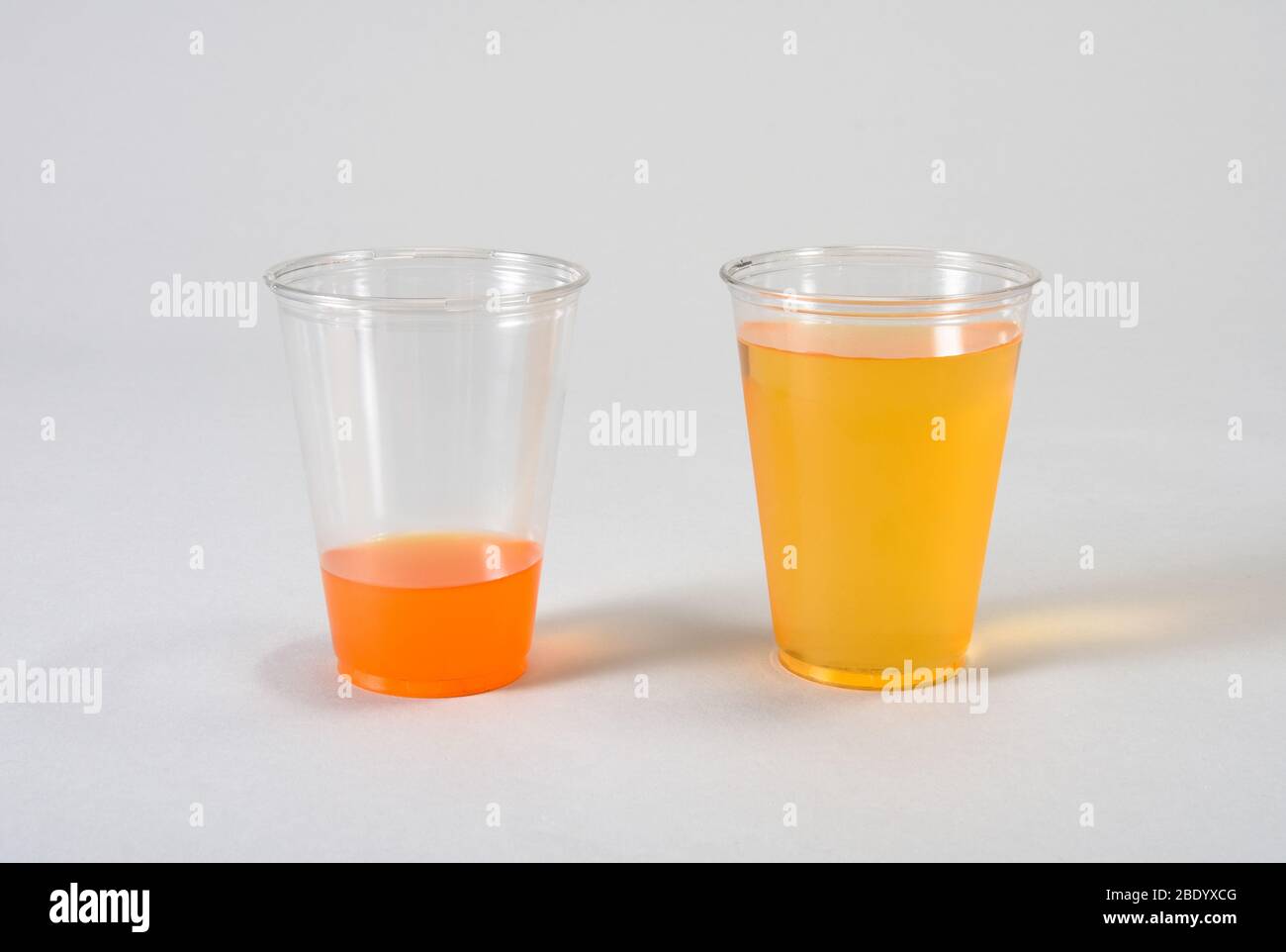 Different Solution Concentrations Stock Photo
