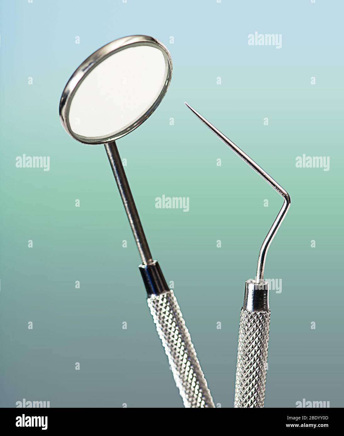 Dental Mirror & Probe Stock Photo Alamy