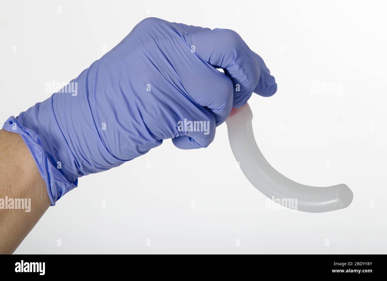 Oral (oropharyngeal) Airway Device Stock Photo