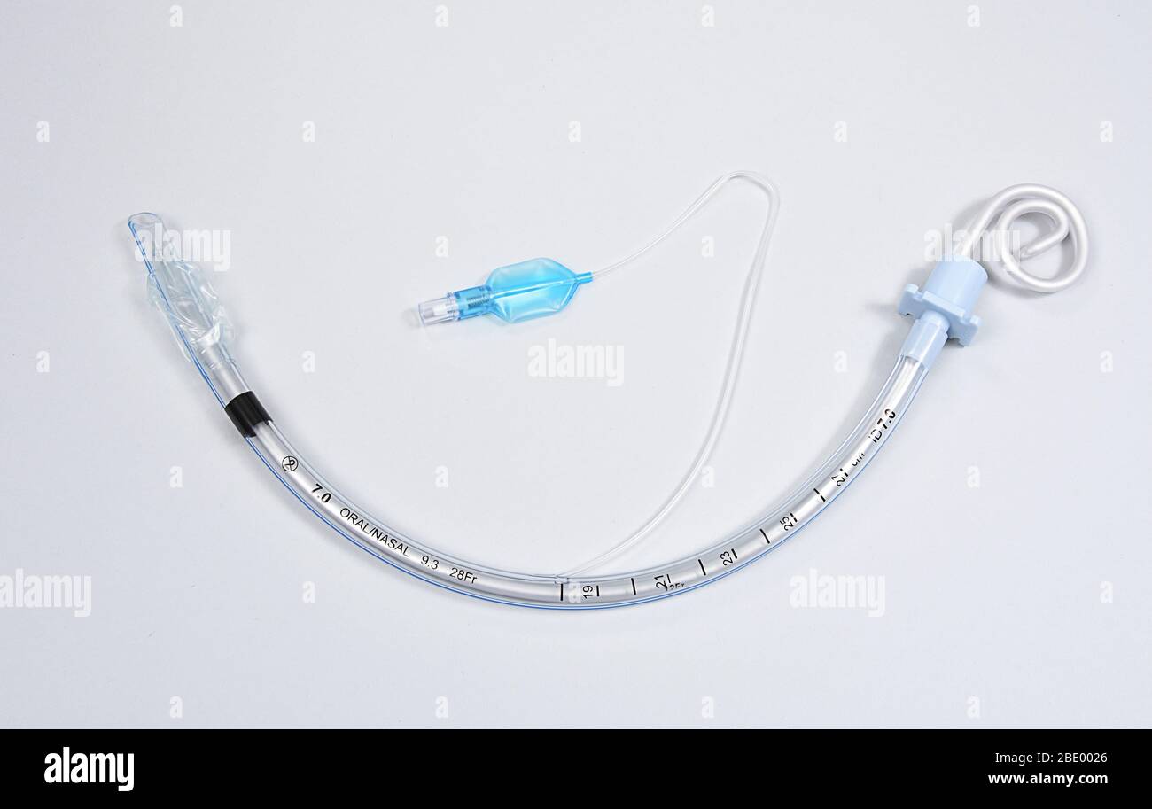 Endotrol Oral/Nasal Endotracheal Tube Stock Photo