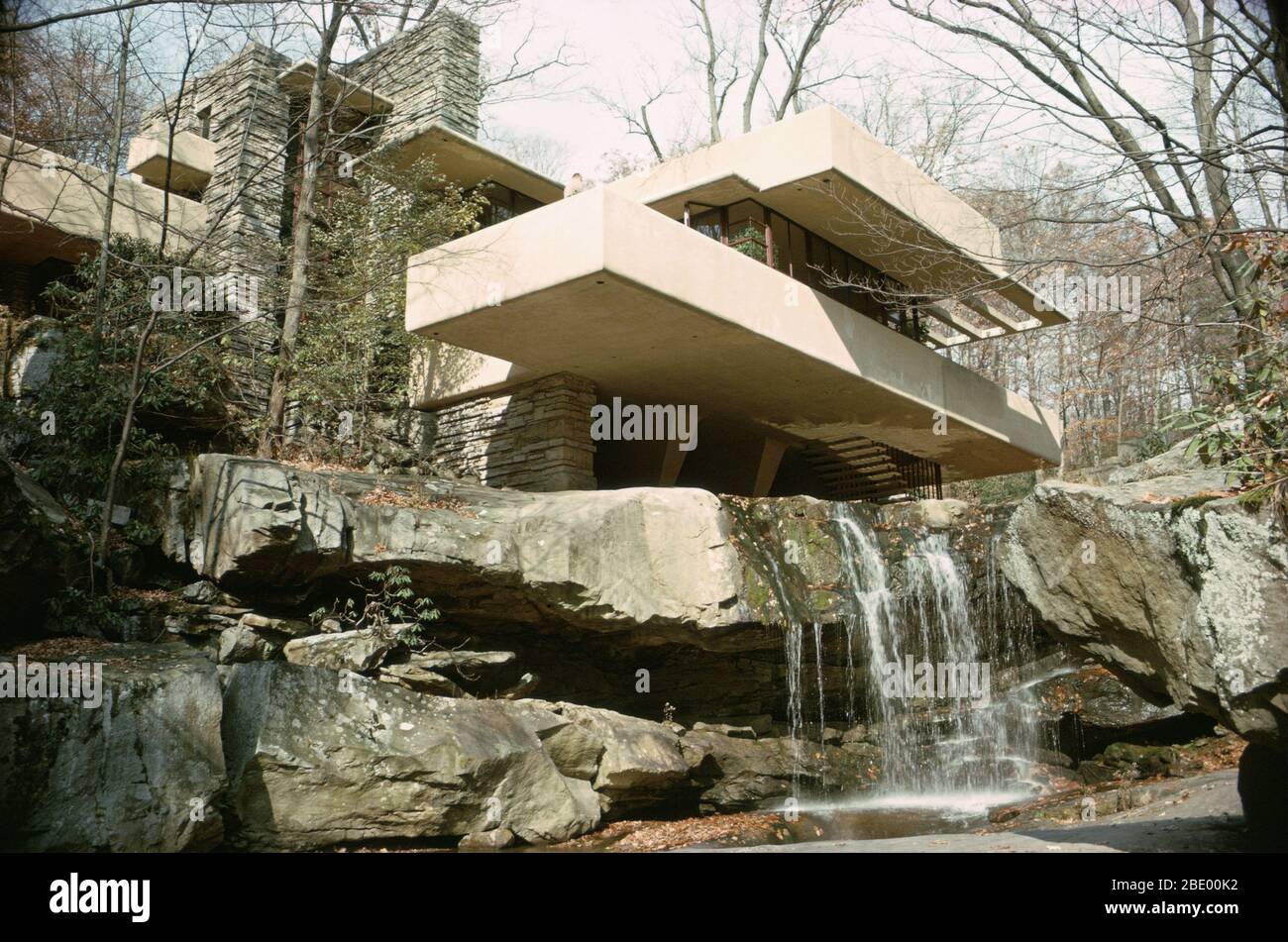 Fallingwater home in Bear Run, PA Stock Photo