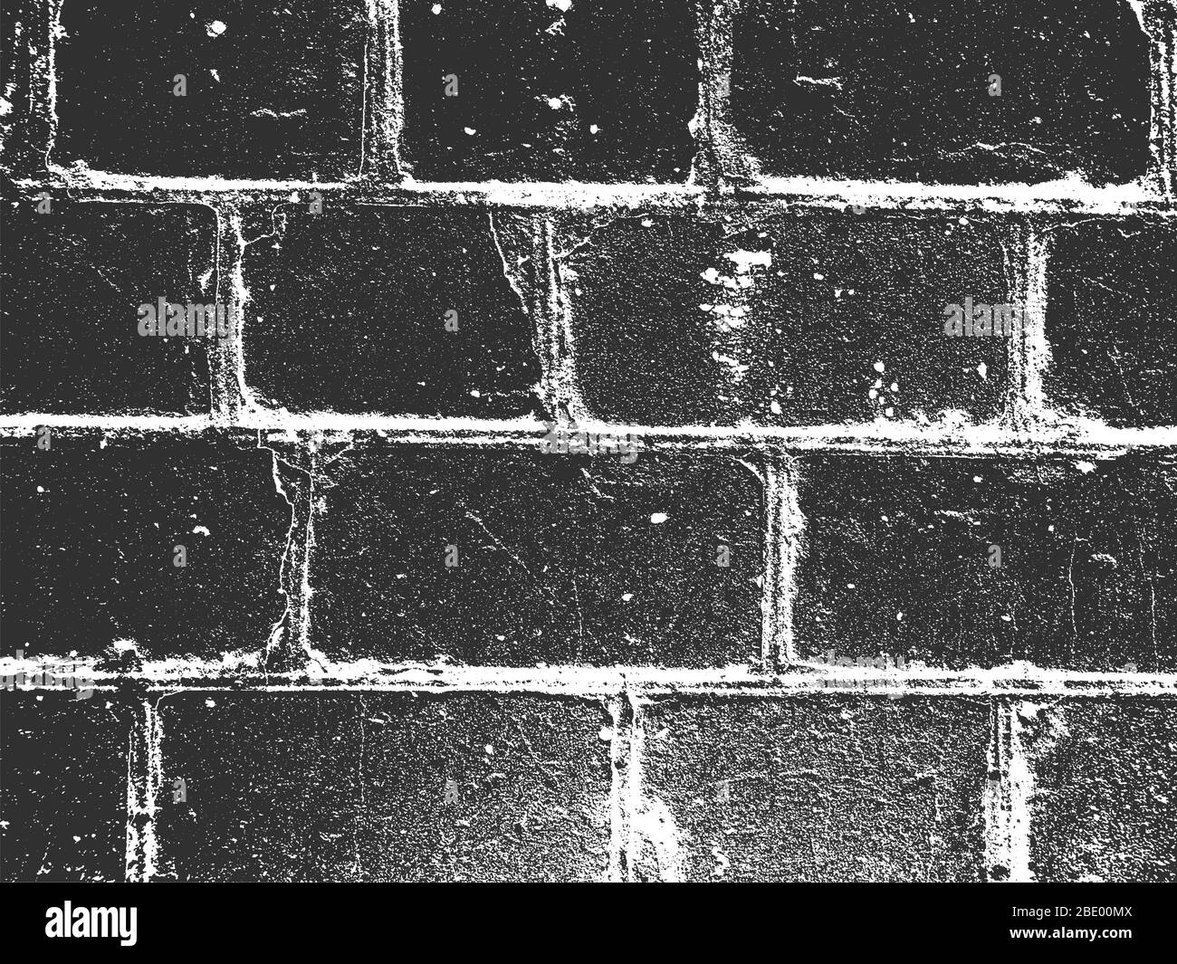 Distress old brick wall texture. Black and white grunge background ...