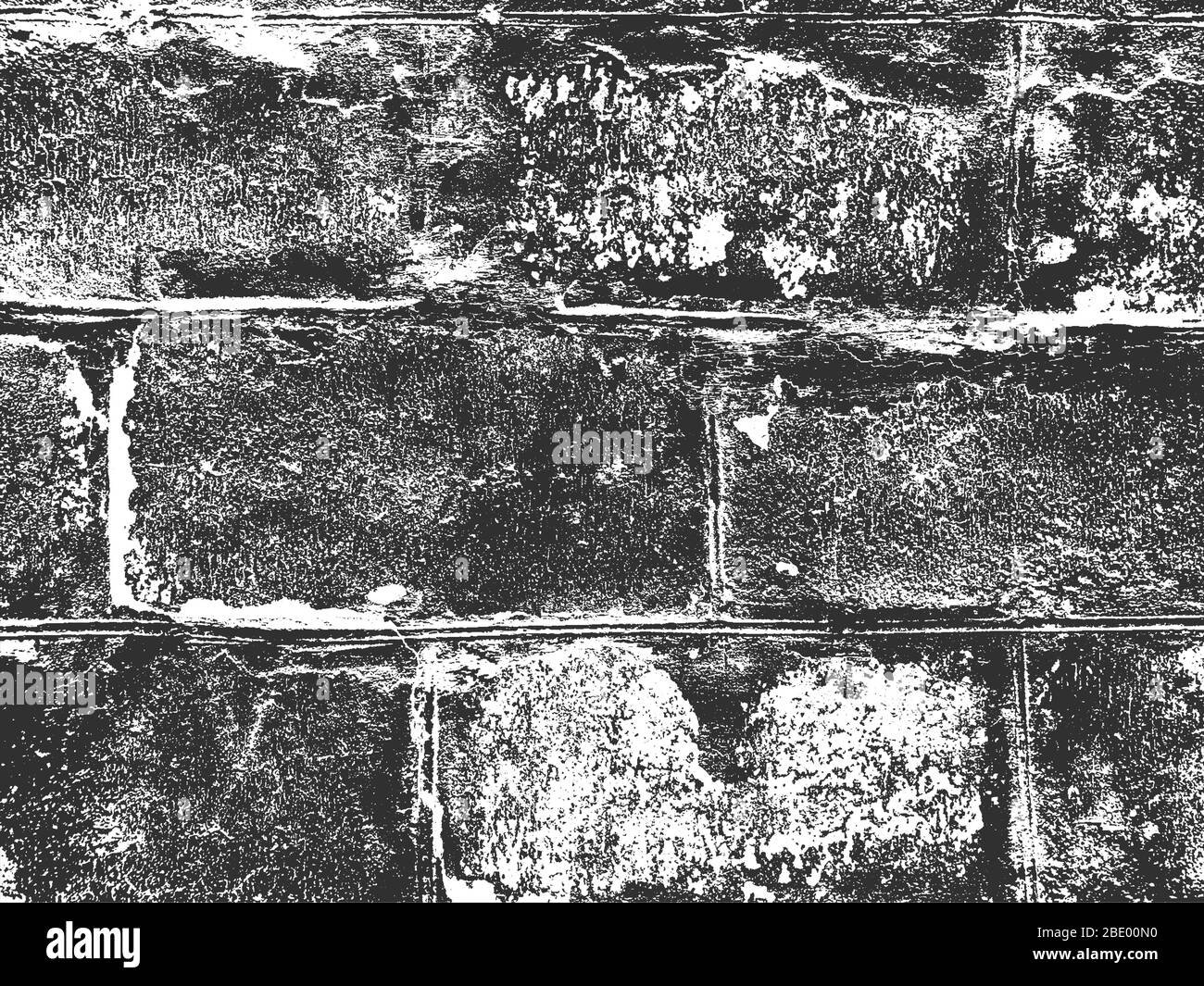 Distress old brick wall texture. Black and white grunge background ...