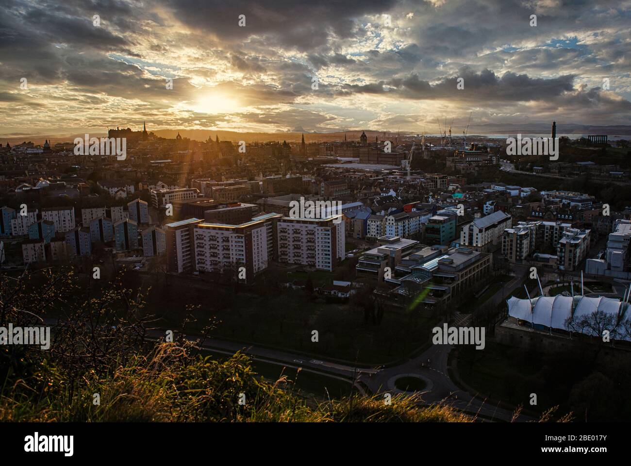 Edinburgh Cityscape Scotland Stock Photo Alamy