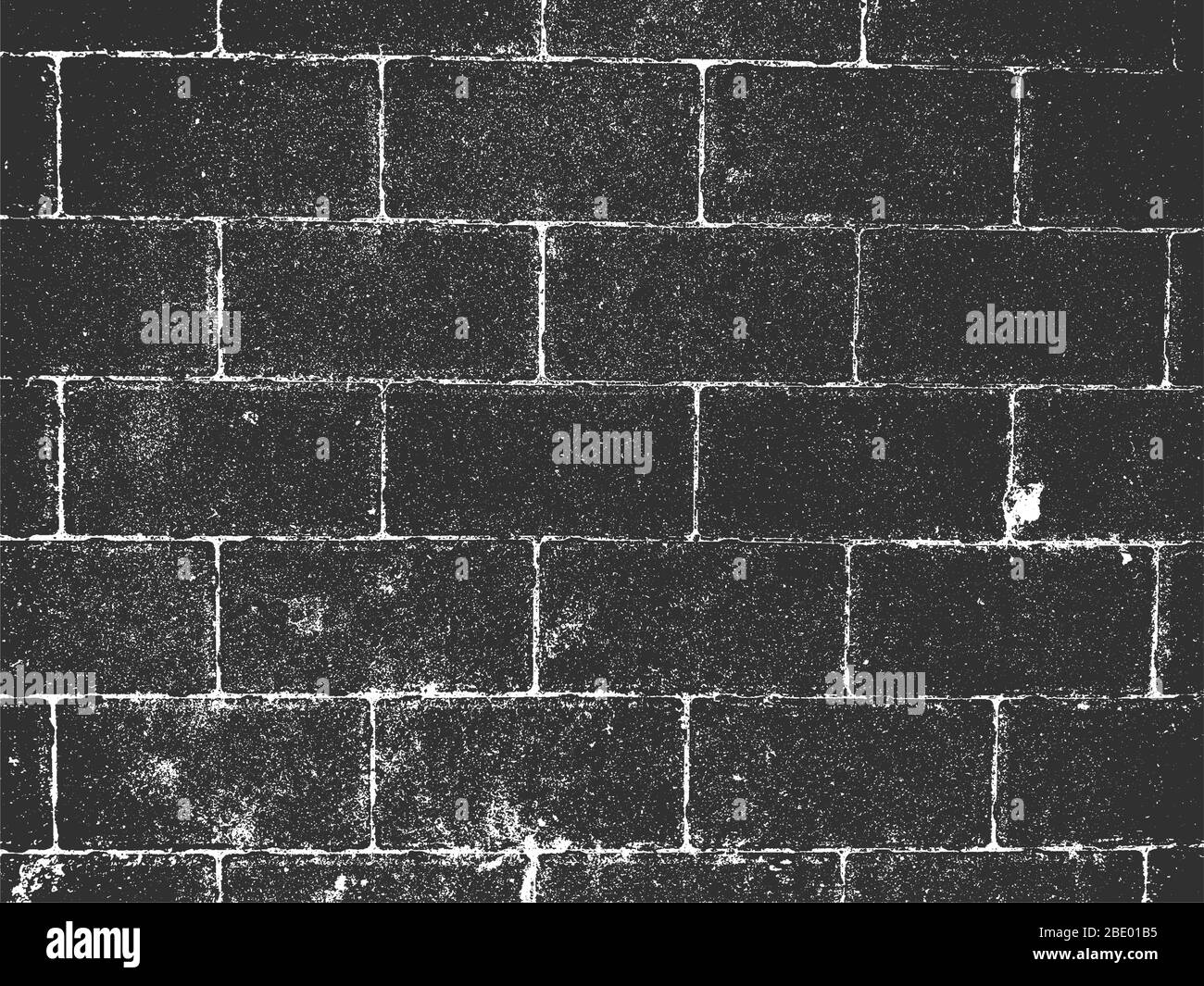 Distress old brick wall texture. Black and white grunge background ...
