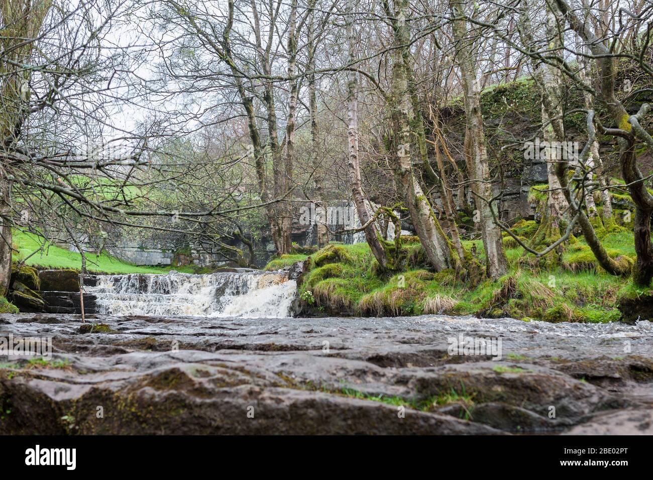 East Gill Force below Keld, Swaledale, North Yorkshire, England, UK Stock Photo