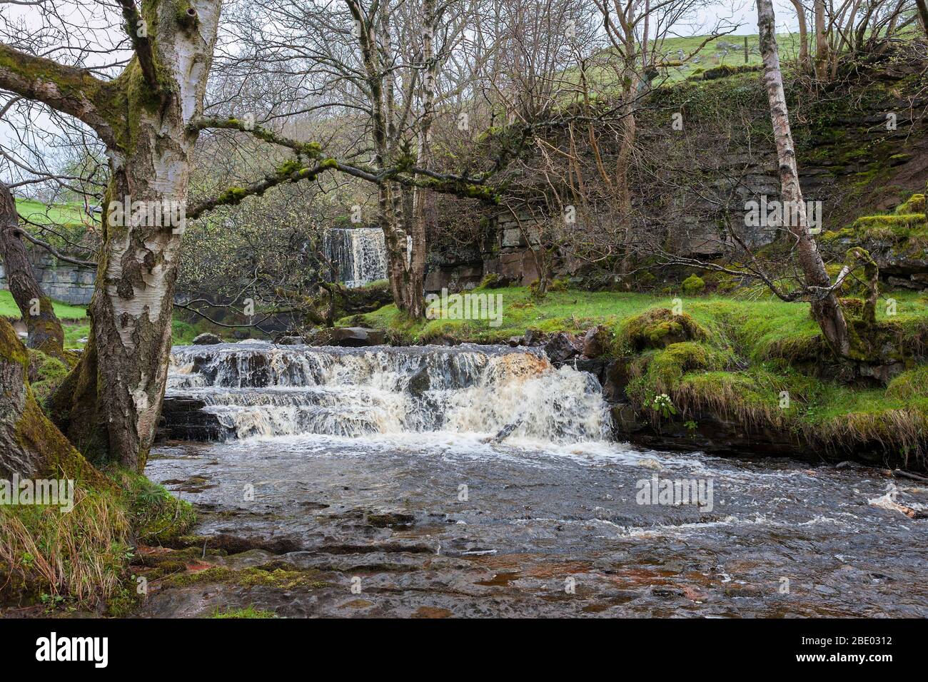 East Gill Force below Keld, Swaledale, North Yorkshire, England, UK Stock Photo