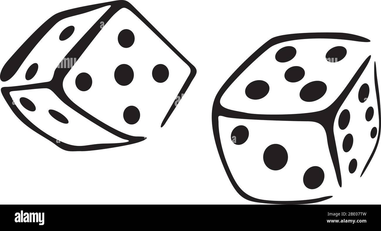 Throw of the dice Stock Vector Images Alamy
