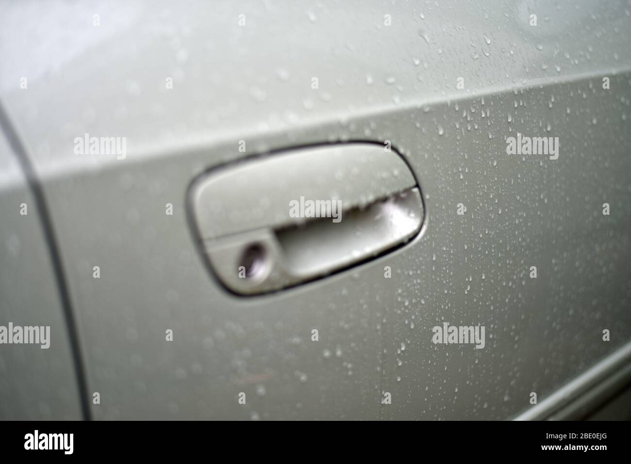 Automobile Door Handle Stock Photo Alamy