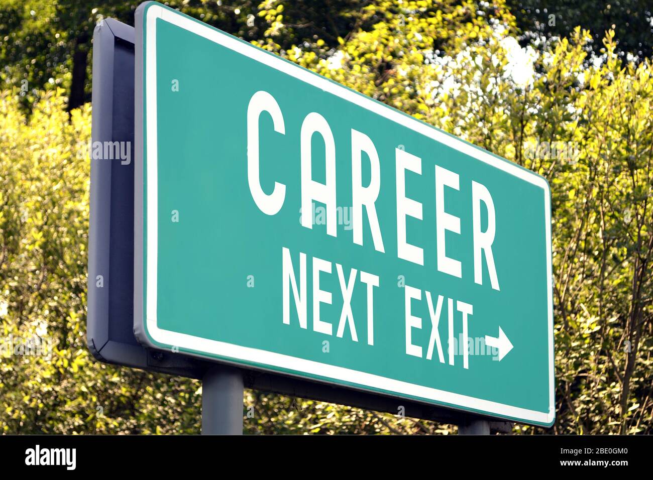 Career next exit sign Stock Photo Alamy