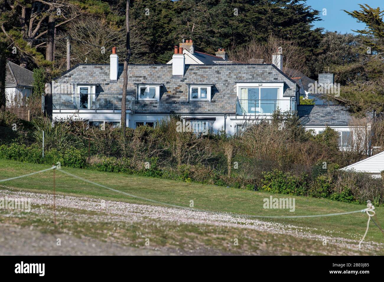 Former Prime Minister David Cameron S Holiday Home Over Looking Daymer Bay In Cornwall Stock Photo Alamy