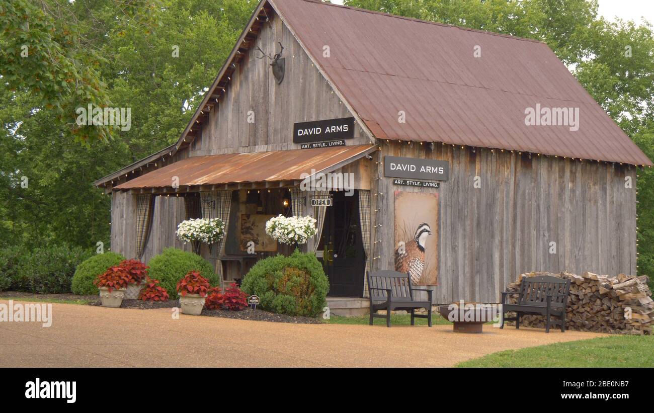 David Arms Art Style Living in Leipers Fork - LEIPERS FORK, UNITED STATES - JUNE 17, 2019 Stock Photo