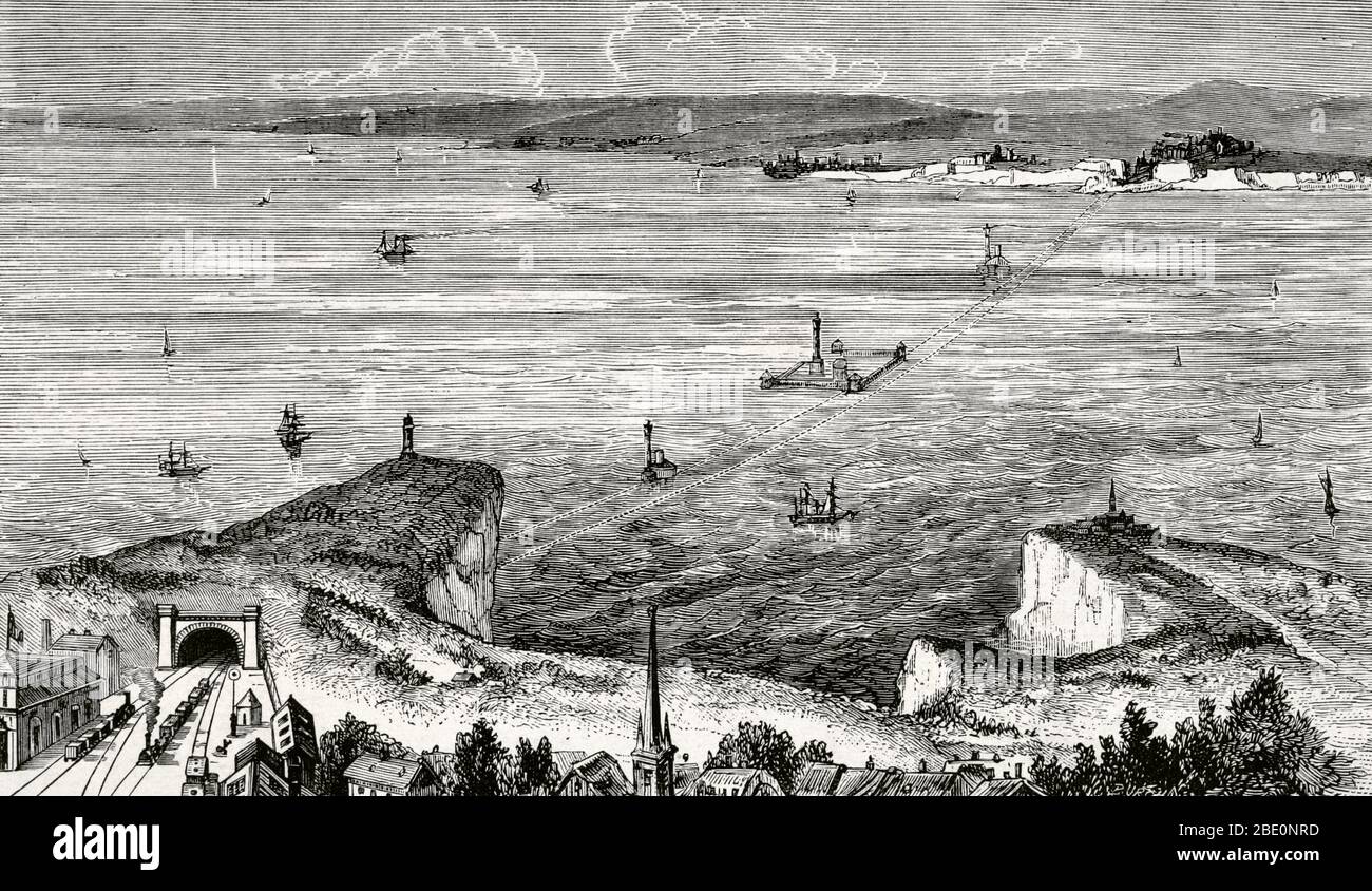 Work project to connect the ports of Calais and Dover, through the