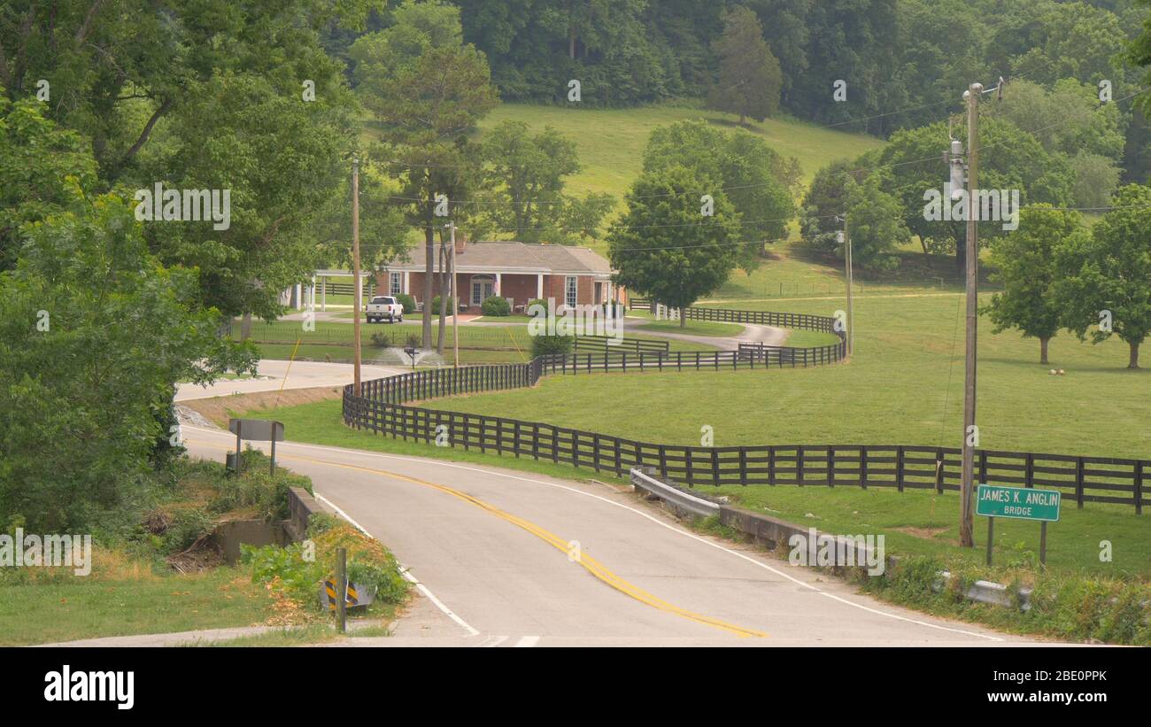 Beautiful Farm in Tennessee - LEIPERS FORK, UNITED STATES - JUNE 17, 2019 Stock Photo