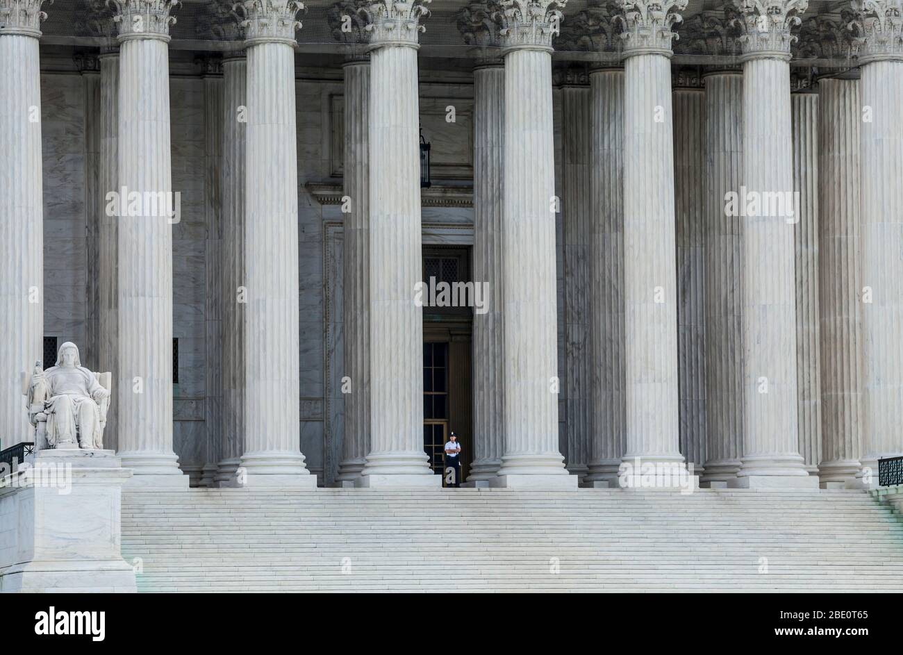 The United States Supreme Court Building at 1 First Street, NE, Washington D.C., USA Stock Photo