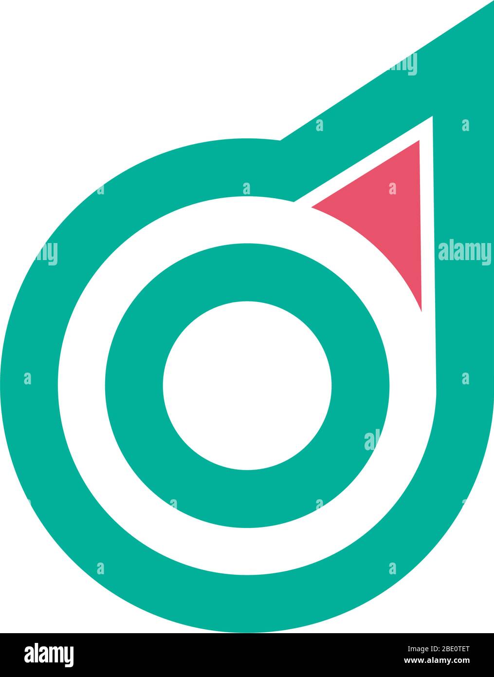 letter d circle geometric arrow simple logo vector Stock Vector Image ...